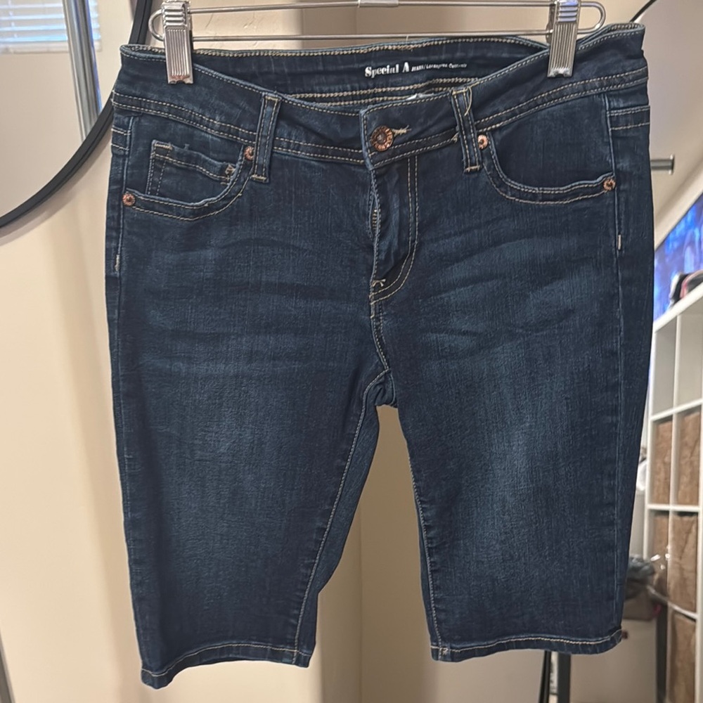 Women's Dark Blue Jean Shorts